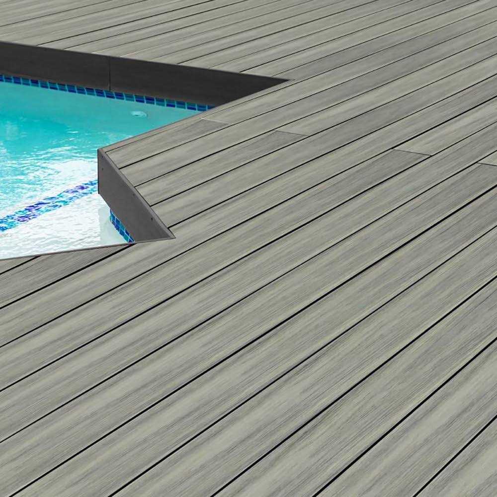 Fortress Infinity IS 1 in. x 6 in. x 8 ft Grey Composite Deck Boards - Zenithce