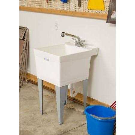 Mustee 18W Laundry Tub Wall Mount - Zenithce