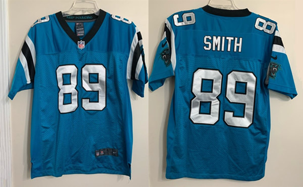 Carolina Panthers #89 Steve Smith Blue Game Jersey - Zenithce