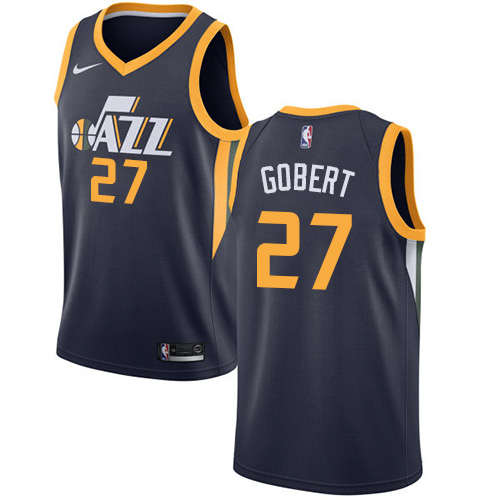 Jazz #27 Rudy Gobert Navy Swingman Icon Edition Jersey - Zenithce