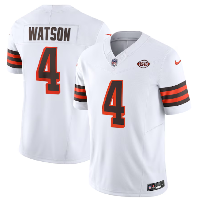 Cleveland Browns #4 Deshaun Watson White 2023 F.U.S.E. 1946 Collection Vapor Untouchable Limited Stitched Jersey - Zenithce
