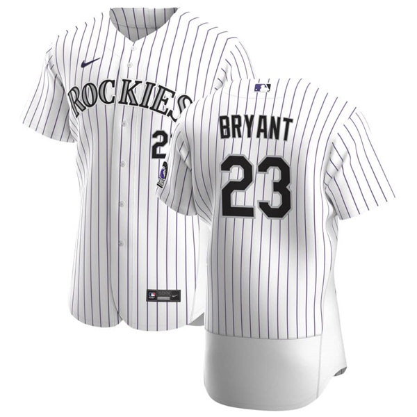 Colorado Rockies #23 Kris Bryant White Flex Base Stitched Jersey - Zenithce