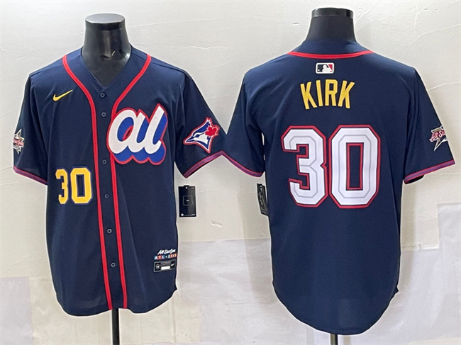American League #30 Alejandro Kirk Navy 2025 All-Star Edition Limited Stitched Jersey - Zenithce