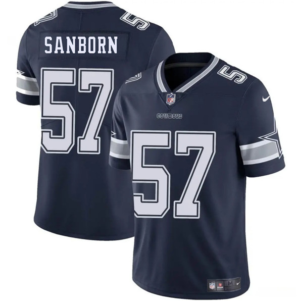 Dallas Cowboys #57 Jack Sanborn Navy 2025 Vapor Untouchable Limited Stitched Jersey - Zenithce
