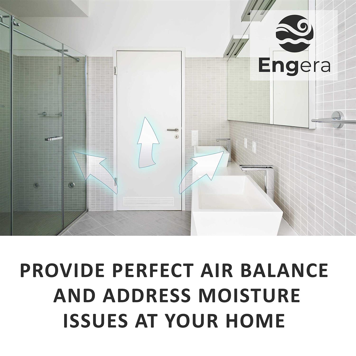 Engera Adjustable Double Deflection HVAC Air Register-Supply Air Diffuser Air Vent Register-Heating/AC Vent Cover-Wall Register 14x6Duct - Zenithce