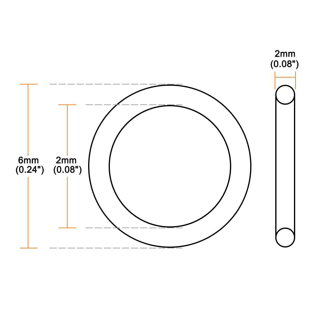 Harfington O-Rings Nitrile Rubber Seal Rings Sealing Gasket - Zenithce