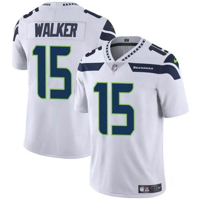 Seattle Seahawks #15 P.J. Walker White Vapor Limited Stitched Jersey - Zenithce