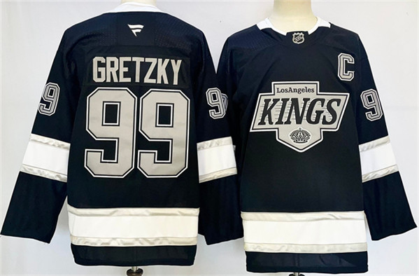 Los Angeles Kings #99 Wayne Gretzky Black 2024-25 Home Stitched Jersey - Zenithce