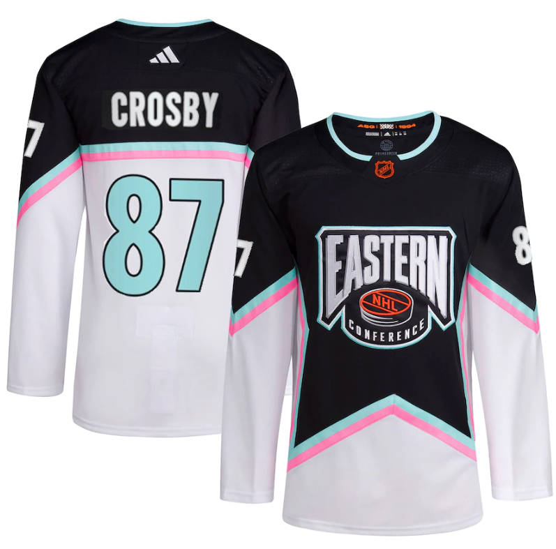 Pittsburgh Penguins #87 Sidney Crosby White Black 2023 All-star Stitched Jersey - Zenithce