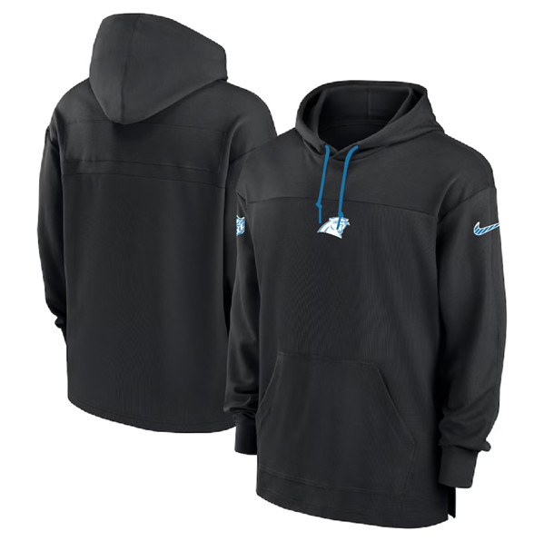 Carolina Panthers Black Performance Pullover Hoodie - Zenithce