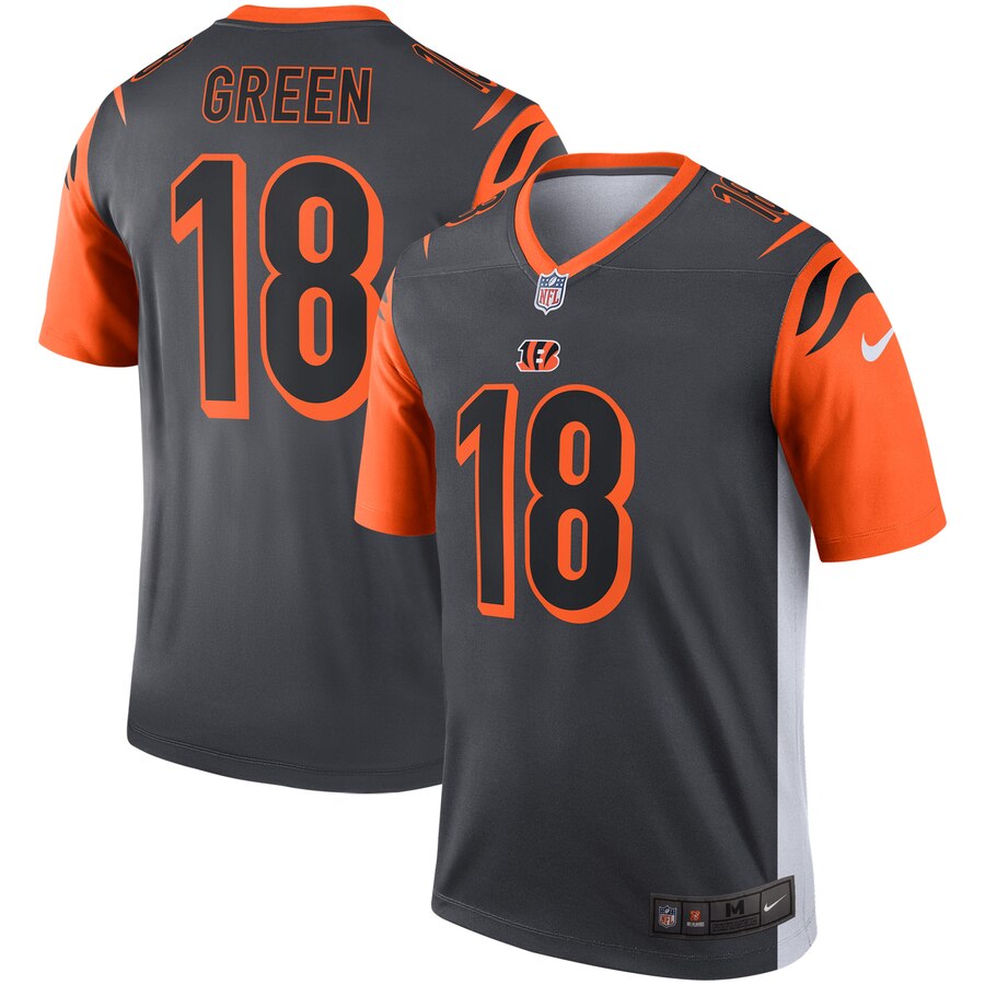 Cincinnati Bengals A.J. Green Nike Silver Inverted Legend Jersey - Zenithce