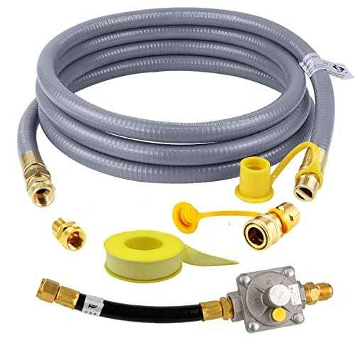 Dozont 710-0003 Natural Gas Conversion Kit Compatible with Kitchen-aid Propane Gas Grill Conversion, 710-0003 Natural Gas Hose and Regulator - Zenithce