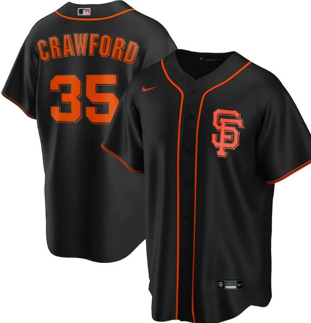 San Francisco Giants Black #35 Brandon Crawford Cool Base Stitched Jersey - Zenithce