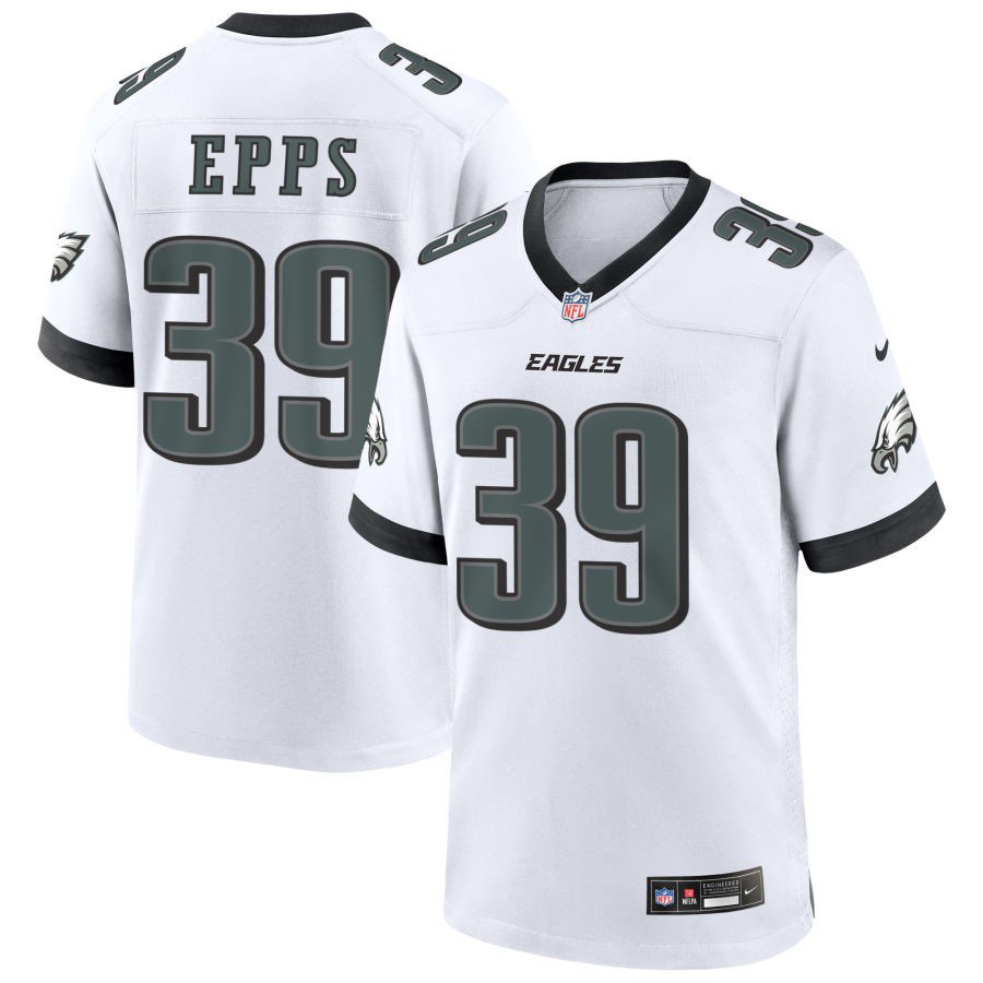 Philadelphia Eagles #39 Marcus Epps White 2025 Vapor Untouchable Limited Stitched Jersey - Zenithce