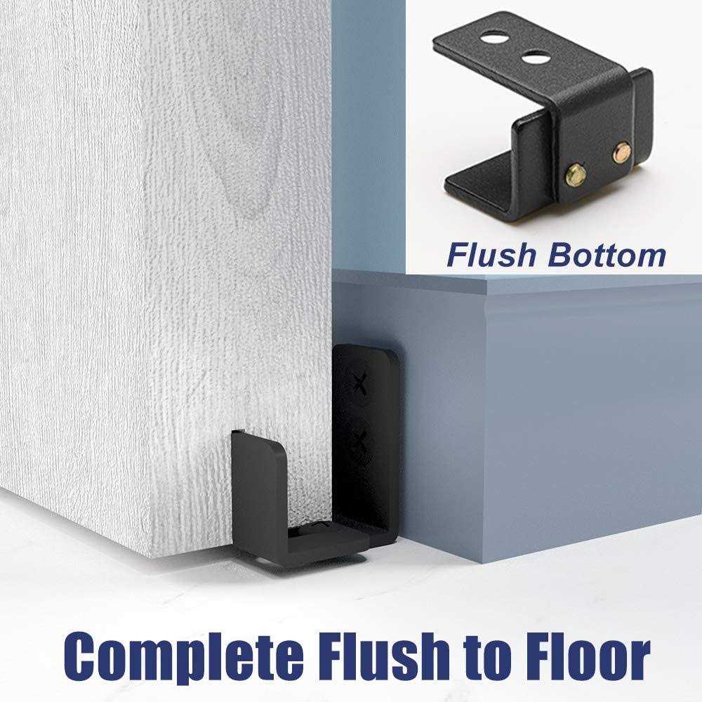 SMARTSMITH Ball Bearings Design!!!New Upgraded 2 Pcs Barn Door Floor Guide for Doors!!! - Zenithce