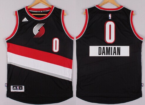 Portland Trail Blazers #0 Damian Lillard Revolution 30 Swingman 2014 Christmas Day Black Jersey - Zenithce