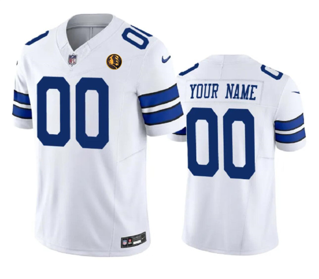 Dallas Cowboys Custom White 2023 F.U.S.E. With John Madden Patch Vapor Limited Stitched Jersey - Zenithce