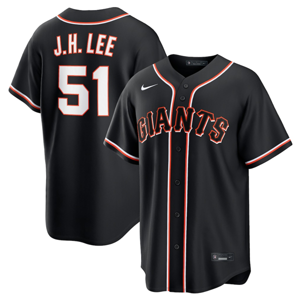 San Francisco Giants #51 Jung Hoo Lee Black Out Stitched Jersey - Zenithce