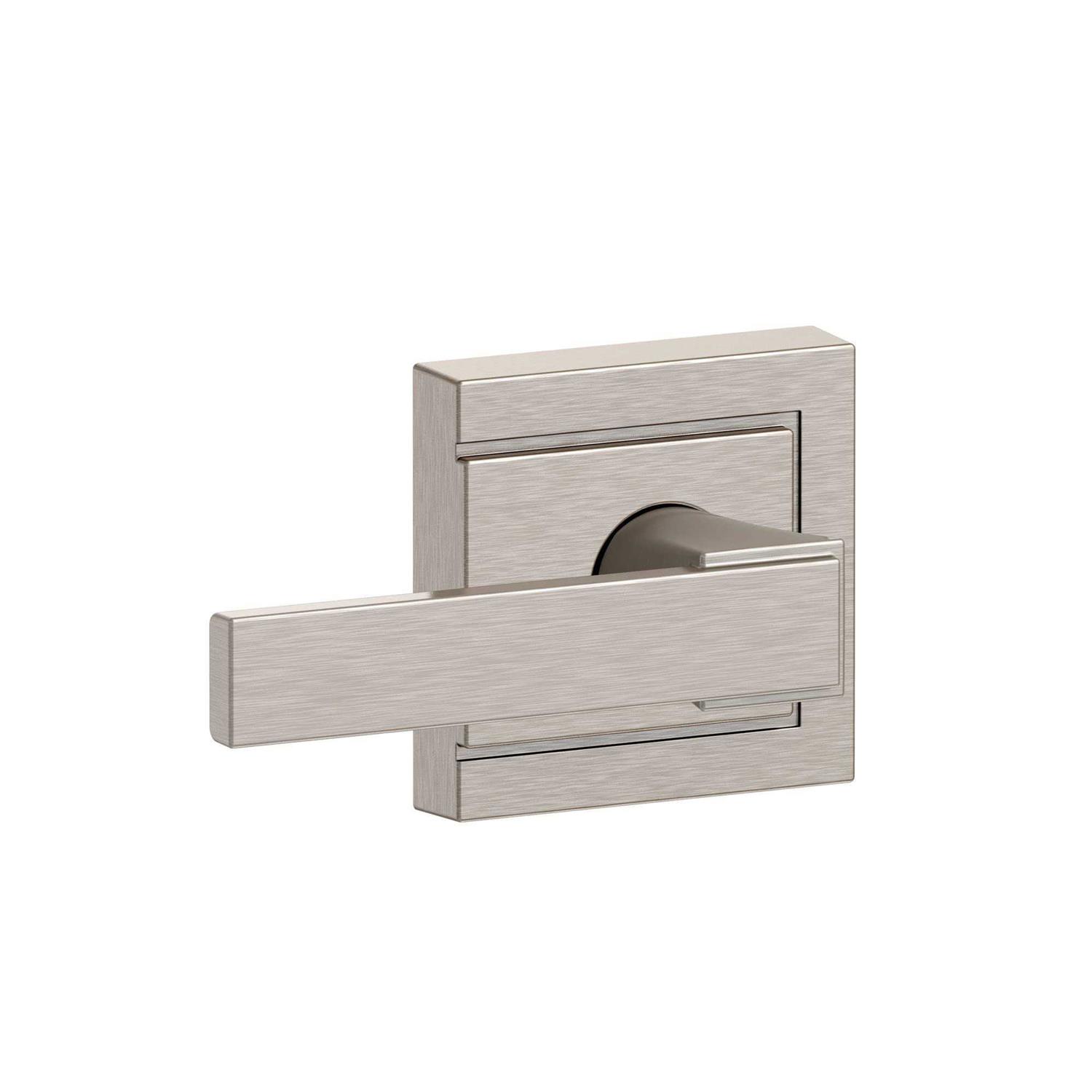 Schlage F10-LAT-COL Latitude Passage Door Lever Set with Collins Trim - Zenithce