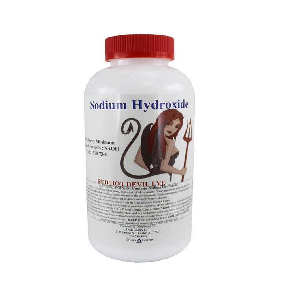 Duda Energy Red Hot Devil Lye Sodium Hydroxide Meets Food Chemical Codex High Grade Caustic Soda - Zenithce
