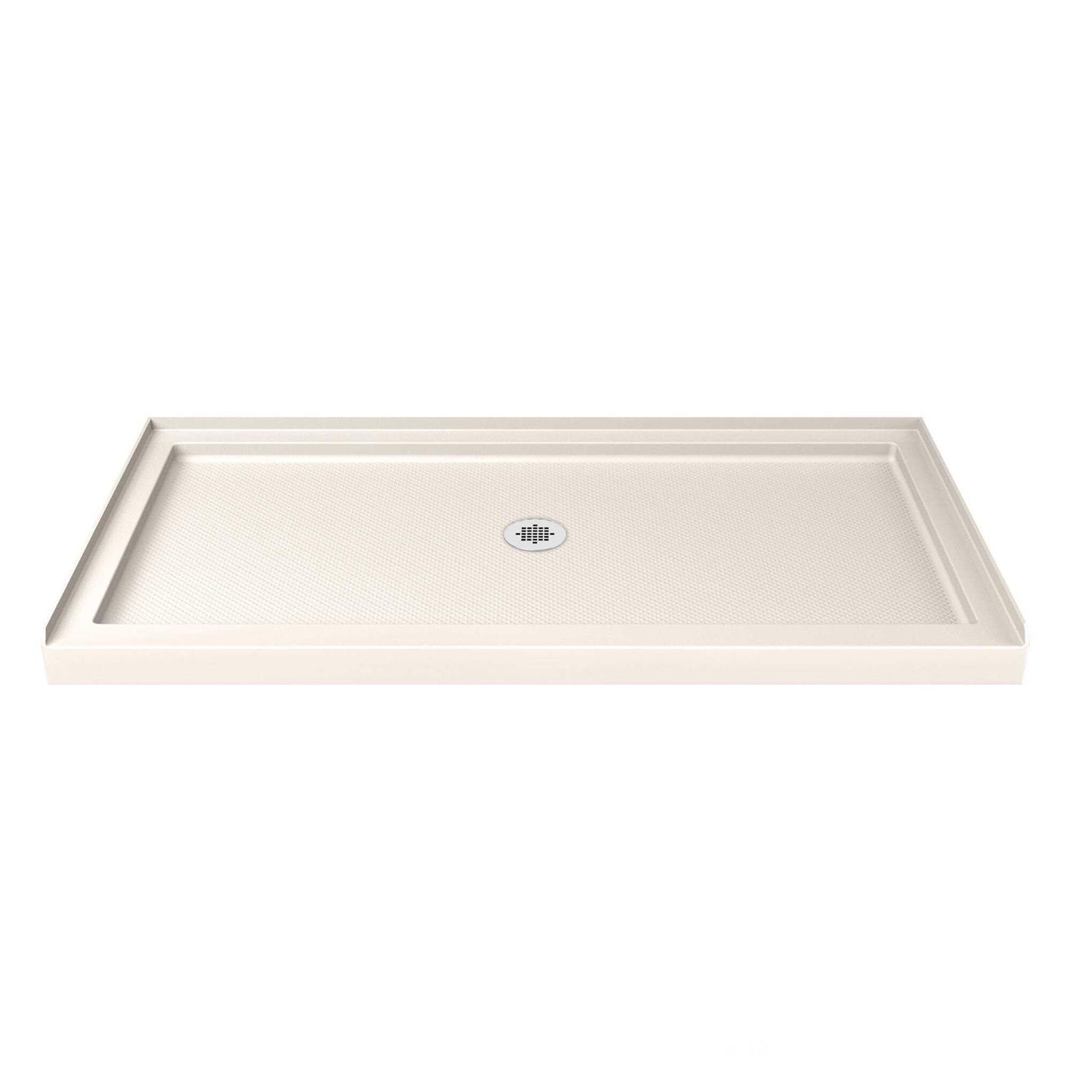 DreamLine SlimLine 48 in.x 34 in. Single Threshold Center Drain Shower Base DLT-1134480 - Zenithce