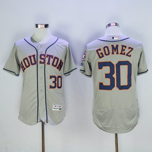 Astros #30 Carlos Gomez Grey Flexbase Authentic Collection Stitched Jersey - Zenithce