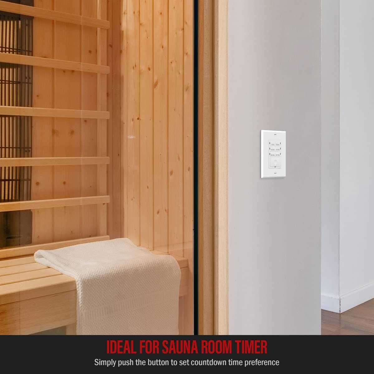 Enerlites Countdown Timer Switch 5-10-30-60 Min Hour For Bathroom Fans - Zenithce