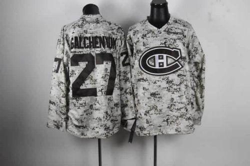 Canadiens #27 Alex Galchenyuk Camo Stitched Jersey - Zenithce