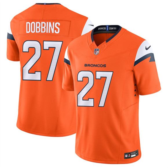 Denver Broncos #27 J.K. Dobbins Orange 2025 F.U.S.E. Vapor Limited Stitched Jersey - Zenithce