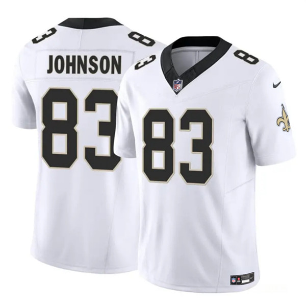 New Orleans Saints #83 Juwan Johnson White 2023 F.U.S.E. Vapor Untouchable Limited Stitched Jersey - Zenithce