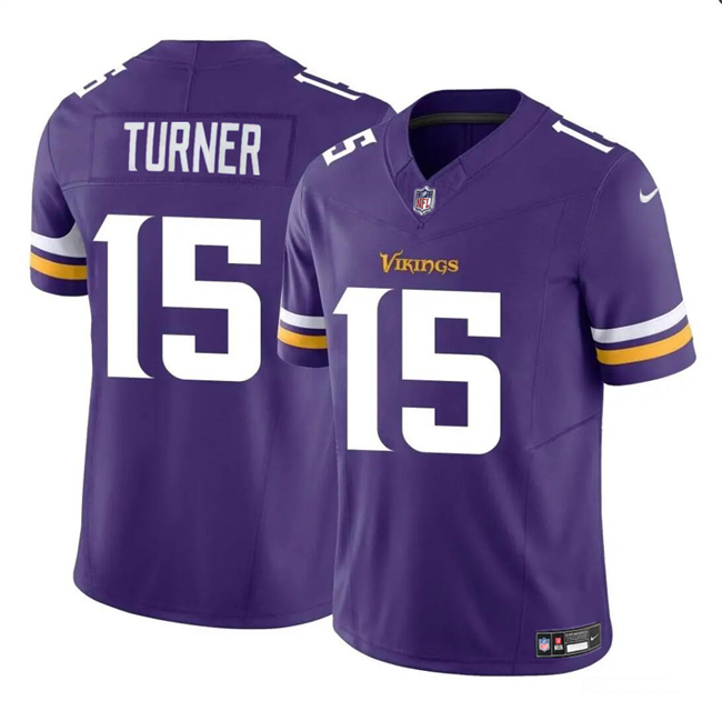 Minnesota Vikings #15 Dallas Turner Purple 2024 Draft F.U.S.E. Vapor Untouchable Limited Stitched Jersey - Zenithce
