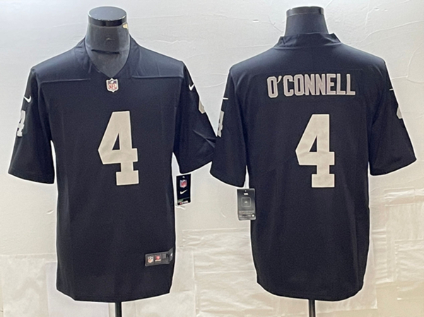 Las Vegas Raiders #4 Aidan O'Connell Black Vapor Untouchable Stitched Jersey - Zenithce