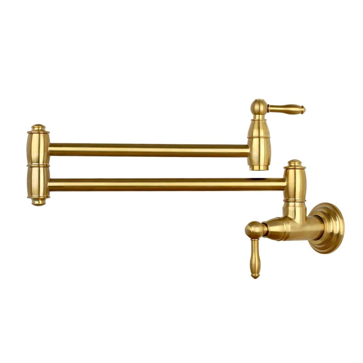 Nauxus Pot Filler Kitchen Faucet Wall-Mounted NX98288-AB - Zenithce