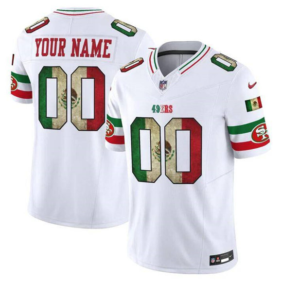 San Francisco 49ers Custom White 2025 F.U.S.E. Mexico Vapor Limited Stitched Jersey - Zenithce