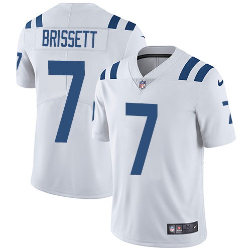 Indianapolis Colts #7 Jacoby Brissett Royal White Vapor Untouchable Limited Stitched Jersey - Zenithce