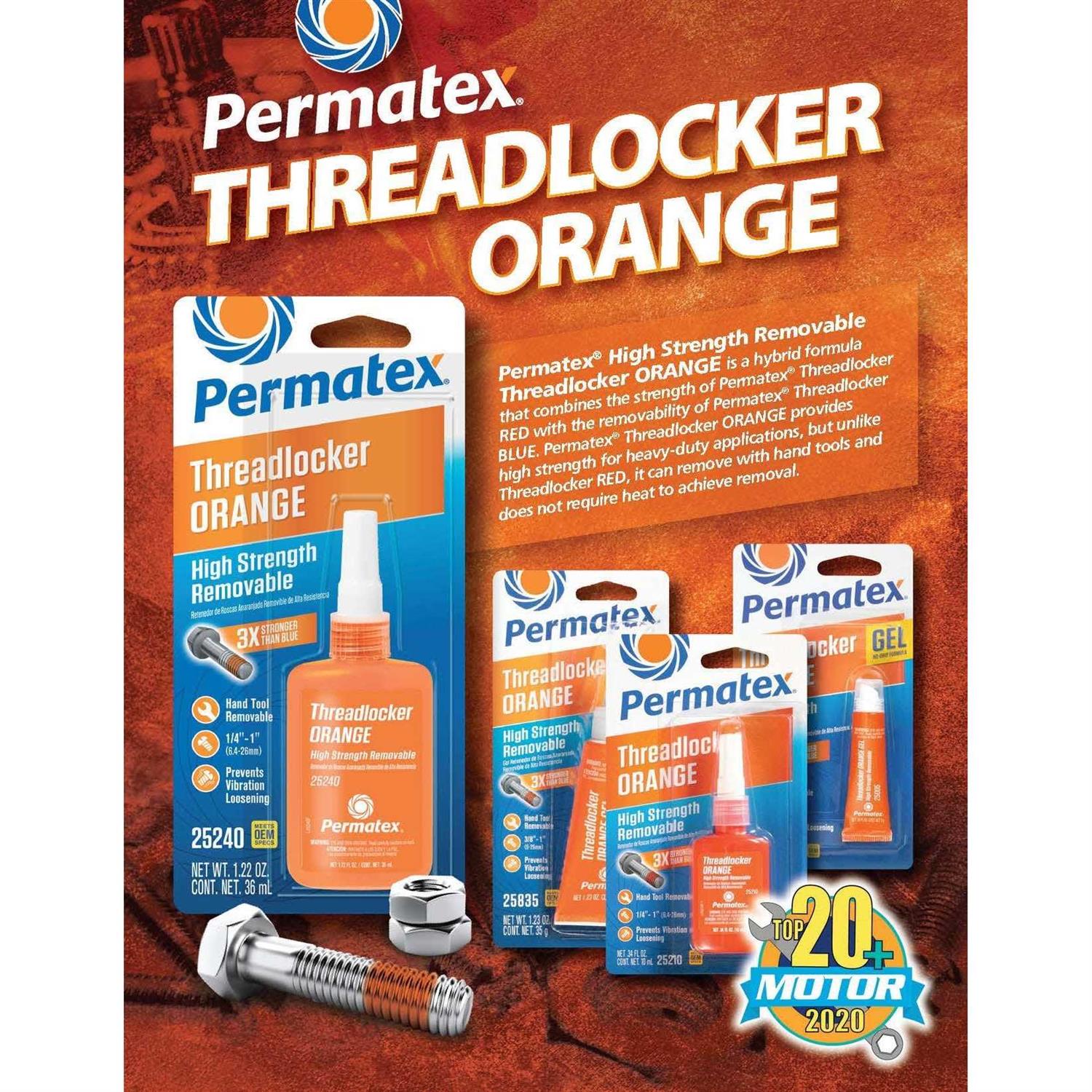 Permatex Gel Threadlocker Strength - Zenithce