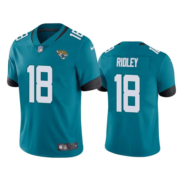 Jacksonville Jaguars #18 Calvin Ridley Teal Vapor Untouchable Limited Stitched Jersey - Zenithce