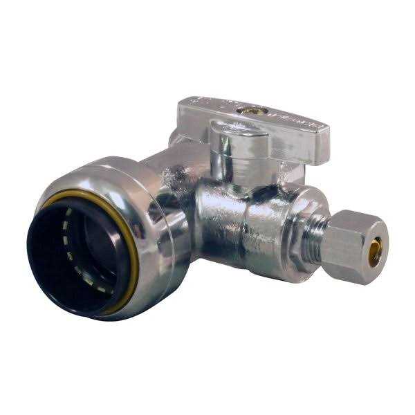 Tectite 3/4 in. Brass Push-To-Connect 3-Way Ball Valve FSBBV334 - Zenithce