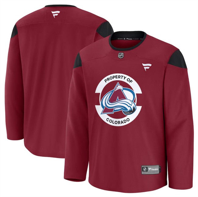 Colorado Avalanche Burgundy 2024-25 Team Practice Stitched Jersey - Zenithce