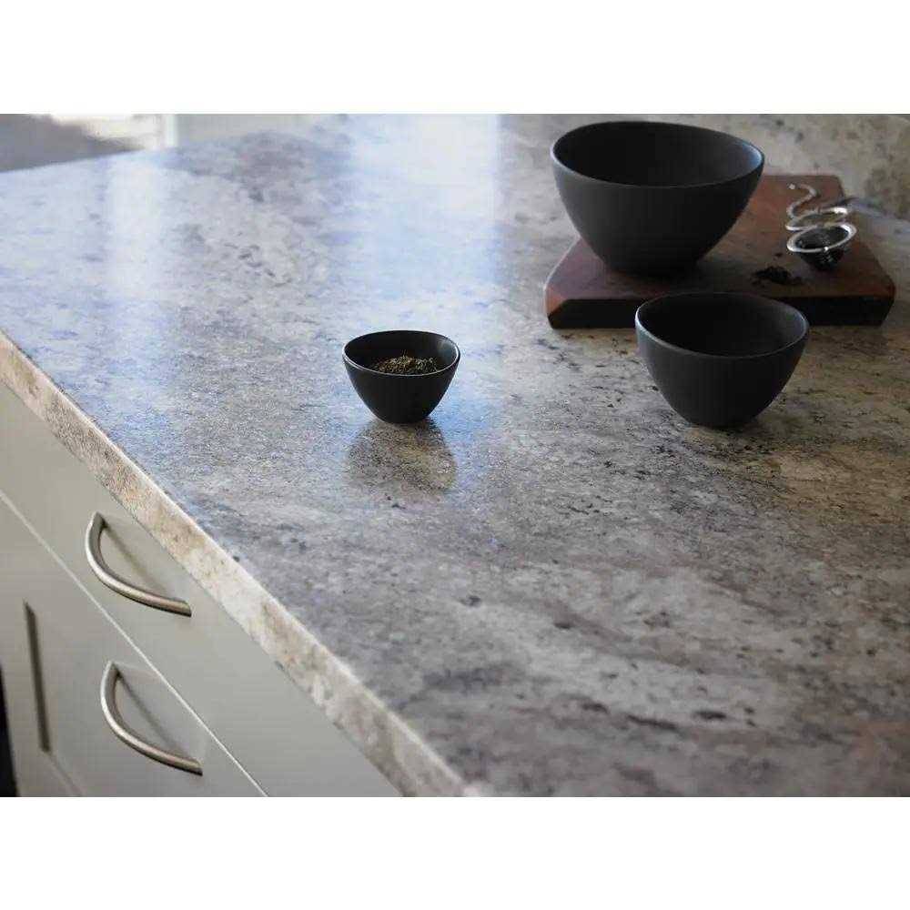 Formica 4 ft. x 8 ft. Laminate Sheet in Aluminum with Premiumfx Brush Finish - Zenithce