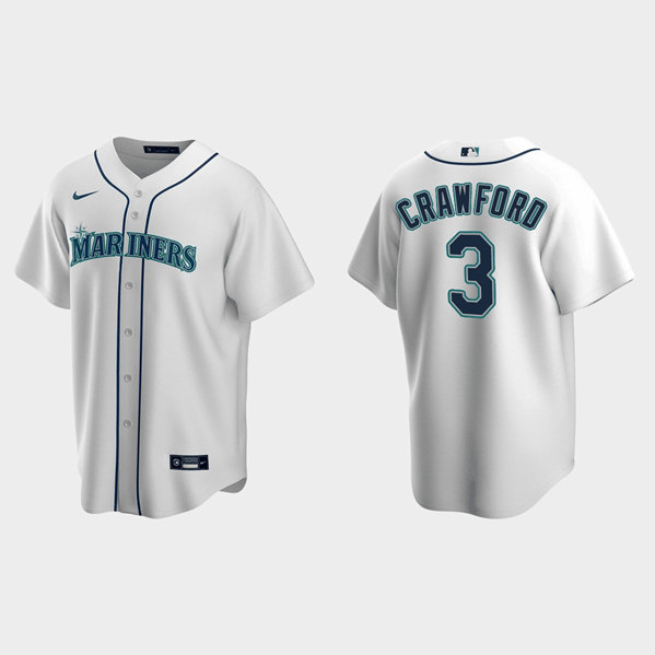 Seattle Mariners #3 J.P. Crawford White Cool Base Stitched Jersey - Zenithce