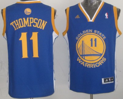 Golden State Warriors #11 Klay Thompson Revolution 30 Swingman Blue Jersey - Zenithce