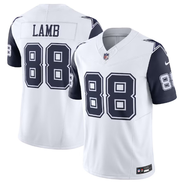 Dallas Cowboys #88 CeeDee Lamb White 2023 F.U.S.E. Vapor Limited Stitched Jersey - Zenithce