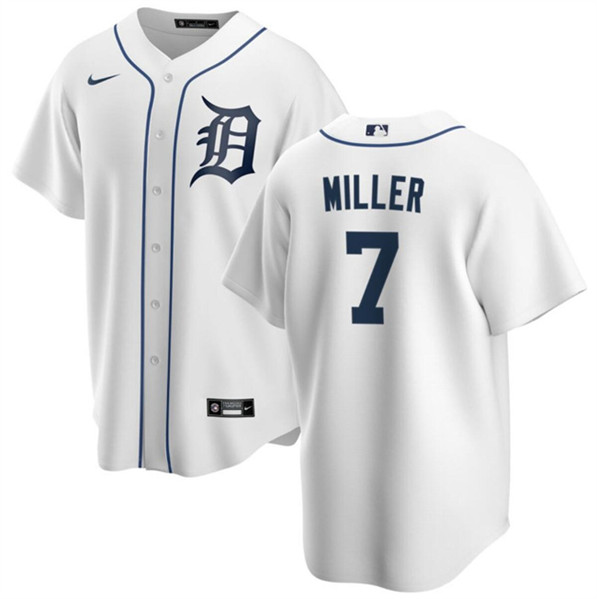 Detroit Tigers #7 Shelby Miller White Cool Base Stitched Jersey - Zenithce