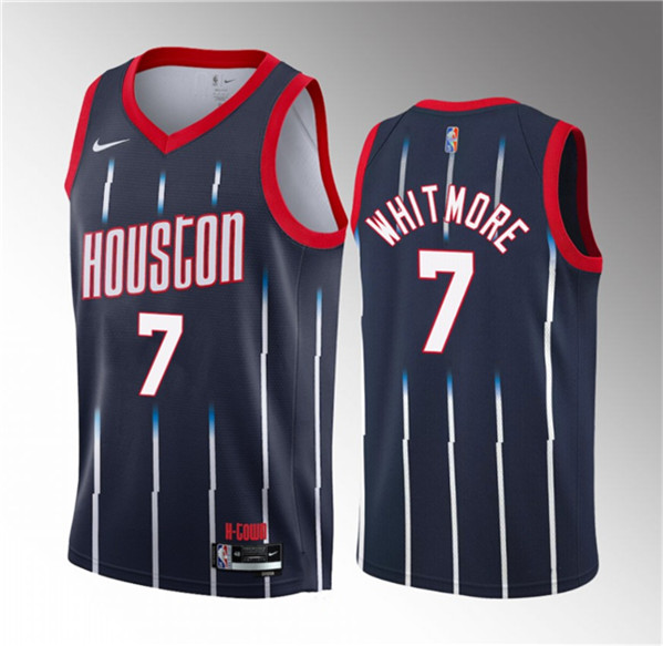 Houston Rockets #7 Cam Whitmore Navy 2023 Draft Classic Edition Stitched Jersey - Zenithce