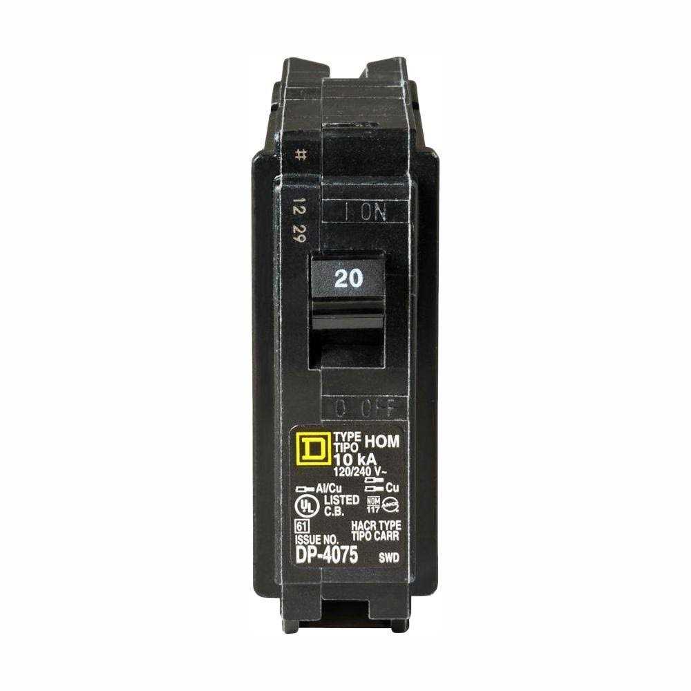 Square D Homeline Amp Single-Pole Circuit Breaker - Zenithce