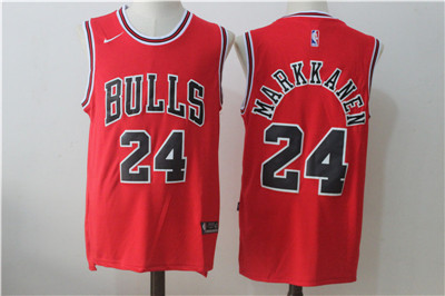 Chicago Bulls 24 Lauri Markkanen Red Stitched Jersey - Zenithce