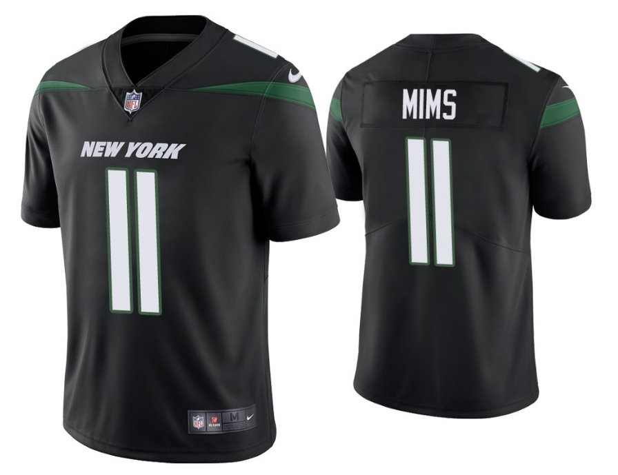 New York Jets #11 Denzel Mims Black Vapor Untouchable Stitched Jersey - Zenithce