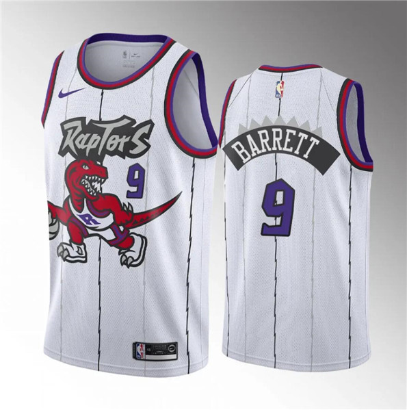 Toronto Raptors #9 RJ Barrett White Classic Edition Stitched Jersey - Zenithce