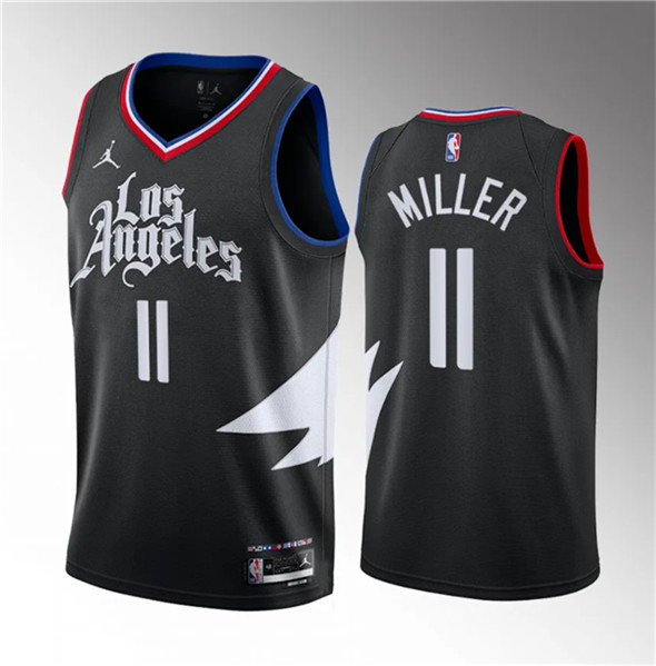 Los Angeles Clippers #11 Jordan Miller Black 2023 Draft Statement Edition Stitched Jersey - Zenithce